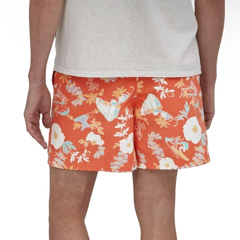 Patagonia Tropical Surf Orange Men’s Volleyball Swim Trunks 5